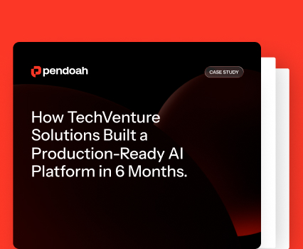 Case study image - TechVenture AI platform